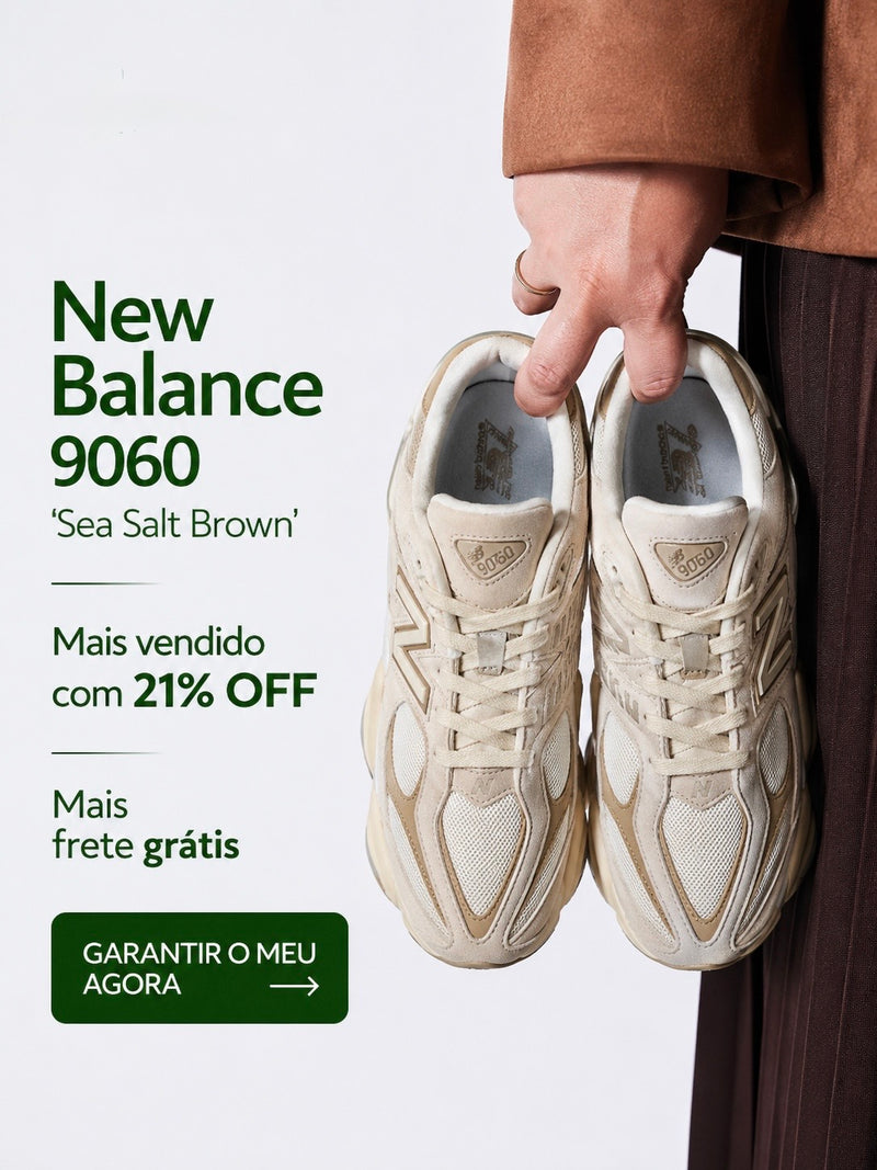 New Balance 9060 Sea Salt Brown - 21% OFF