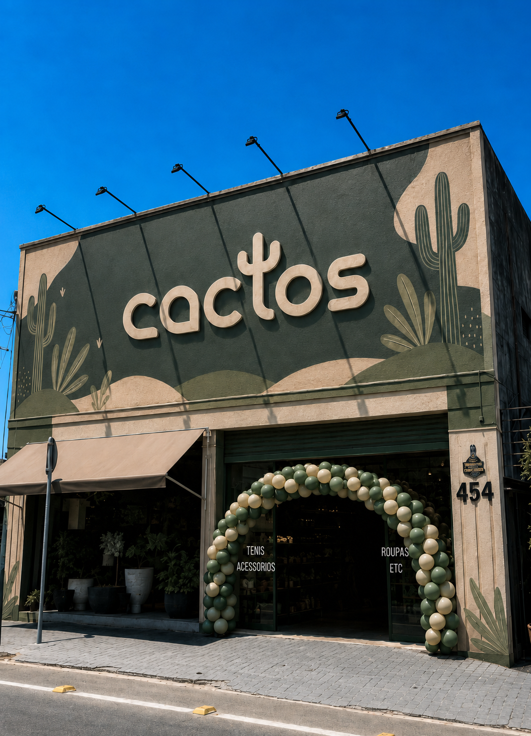 Fachada da loja CACTOS